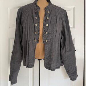 Maurices Grey Utility Jacket with Open Front | XL